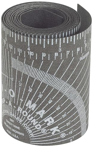 Jackson Safety 14752 Règle Curv-O-Mark Wrap-A-Round, moyenne, Noire, Diamètre du tuyau: 3 to 6