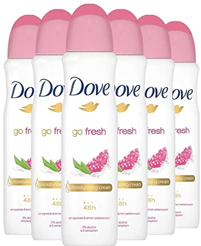 Dove Go Fresh Melograno Spray - 6 x 150 ml