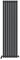 iBathUK Strata Tall Vertical Radiator, Single Oval Panel Radiators, 1800x480mm Slim Radiator, Wall Mounted for Bathroom,Kitchen,Living Room- Anthracite