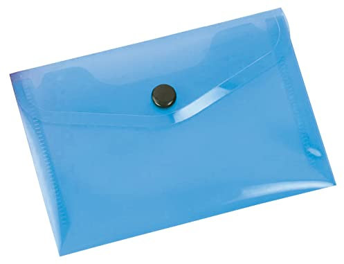 Liderpapel 932842 Pochette Enveloppe Polypropylène A6 148x105mm 180 Microns Fermeture Bouton Frosty Violet