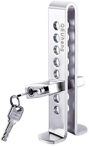 Antirrobo Coche Pedal freno Embrague, Acero Inoxidable 8 Agujeros Seguridad Protección Bloqueo Car Pedal Brake Lock con 3 Llaves