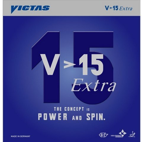 Victas V>15 Extra – Offensive Tischtennis Gummi – Rot Max