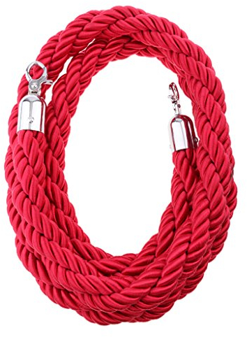 Nylon Handlaufseil Absperrseil 32mm, Rot, 2m