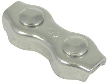 Weidezaun Seilverbinder bis 6 mm - Edelstahl, 5 Stück - Schraubbarer Seilverbinder, bewährt in der Praxis - schnelle und sichere Verbindung - einfache Handhabung