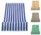 Tenda da Sole a Righe per Balcone Veranda o Terrazzo con Anelli e Ganci Tessuto Resistente da Esterno Misura cm 200x295 Colore Blu