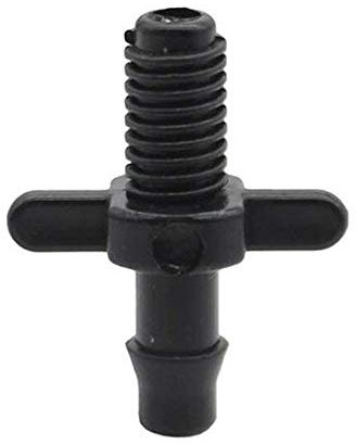 Conector recto de 1/4 pulgadas con rosca para manguera de jardín, conectores de tubería de riego agrícola para jardín, 50 unidades, negro