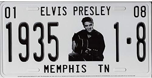 Elvis With Guitar Memphis TN Metallkennzeichen