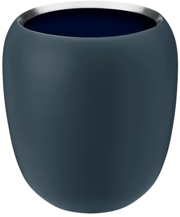 Stelton to go Cup, Stainless Steel with Powder Coating, Dusty Blue/Midnight Blue, Klein