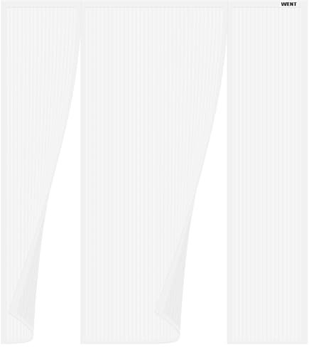 WENT Mosquitera Puerta Magnetica a Medida, Mosquitera doble puerta, A medida para puerta de balcón, Se puede fabricar en cualquier tamaño. Apertura doble cara. Blanco