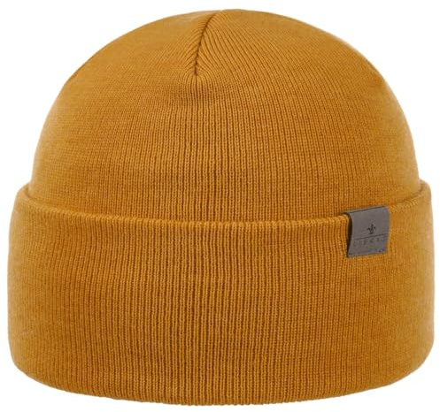 LIERYS Fine Merino Umschlagmütze Beanie Made in Germany Damen und Herren Herbst Winter