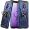 DASFOND Armor Hülle für Samsung Galaxy S9+ Plus Case mit Kameraschutz Militär Stoßfest Handyhülle [Upgrade 2.0] 360 Grad Metal Ring Ständer Schutzhülle [für Handyhalterung Auto Magnet], Blau