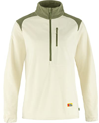 Fjallraven 84785-113-622 Vardag Lite Fleece W Sweatshirt Damen Chalk White-Light Olive Größe L