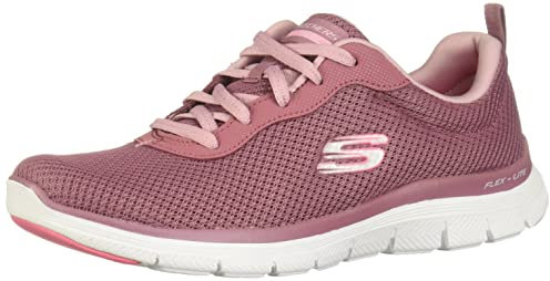 Skechers Damen Flex Appeal 4.0-Brilliant V Sneaker, Mauve Mesh/Pink Trim, 37.5 EU