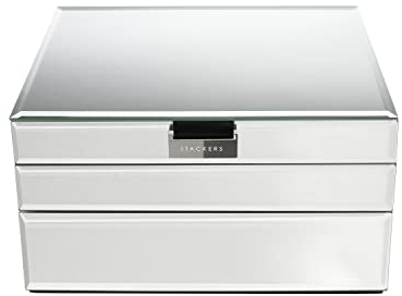 Stackers Juego de 3 joyas clásicas de cristal transparente