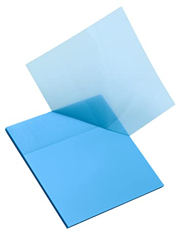 Transparente Haftnotizen,Selbstklebendes Transparent Sticky Notes,Wasserfest Haftnotizzettel Set,Wiederbeschreibbar Klebezettel,für Schule,Büro,Studenten,Bürodokumenten,Büchern,75×75 mm,50PCS (Blau)