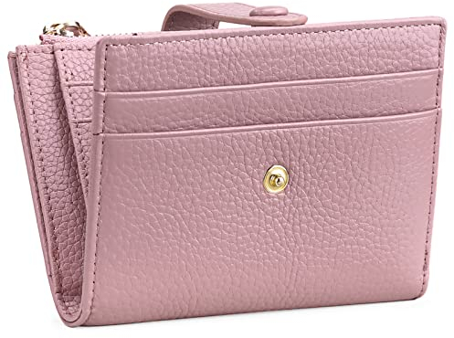 FALAN MULE Portafoglio Donna in Pelle protezione RFID bifold Piccoli Portamonete, Porta Carte di Credito Portafogli da Donna con la borsa della moneta della chiusura lampo