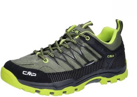 CMP Rigel Low Trekking Shoes Kids WP, Unisex-Kinder und Jungen, Kaki Acid, 38 EU