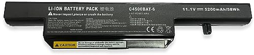 11.1V 5200mAh C4500BAT-6 6-87-W24ES-4W4 Laptop-Akku für Clevo A500 A700 C4500 C4501 C4800 C4505 C5505 C5505C W150HM W150ER W240EU W250 W270 W271 Series