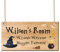 Personalised Wooden Room Gate Sign Wooden Hanging Gift Sign Plaque Magic Gift Bedroom Door Signs with Any Text Wizards Welcome Muggles Tolerated Sign Magic Wooden Plaque(Design 2)