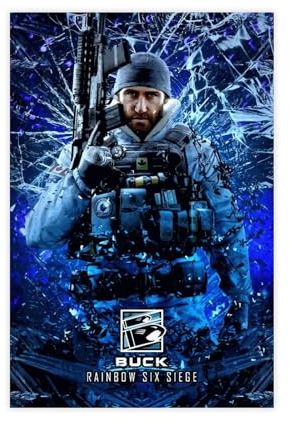 Game Rainbow Six Siege Operator Fuze Poster (20) Leinwand Poster Wandkunst Dekor Druck Bild Gemälde für Wohnzimmer Schlafzimmer Dekoration ungerahmt 40 x 60 cm