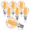 Aigostar Vintage Bombilla LED E14, 6W Equivalente a 51W,Luz Cálida 2200K, 660lm, G45 Bombilla Filamento Led,No Regulable,6 Pieza