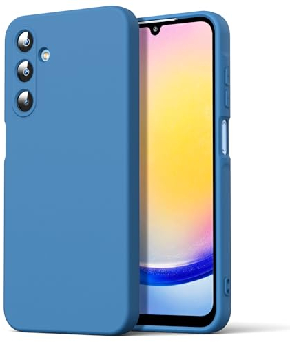 Byvuwiay Cover per Samsung Galaxy A25 5G, Morbida Silicone Liquida TPU Protettivo Ultra Slim Custodia Antiurto, Custodia Compatibile con Samsung Galaxy A25 5G - Blu