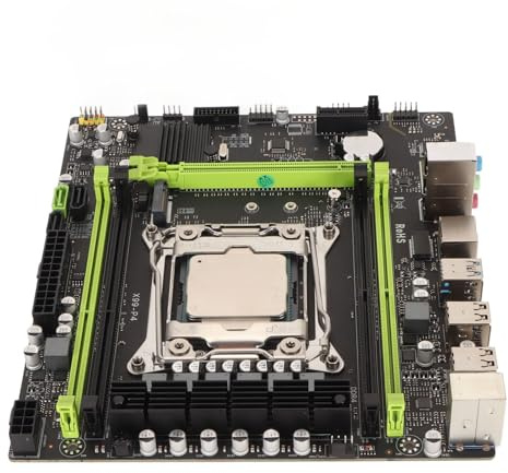 X99 P4 DDR4-Motherboard, Stabile und Zuverlässige 6-Phasen-Stromversorgung, Große Speicherunterstützung, Hochgeschwindigkeits-Computer-Mainboard mit E5 2680V3-CPU für Desktop-PC