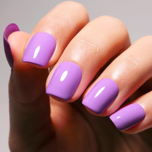 Firedeep 16ml Gel Nagellack, Pastell Lila Farbe Soak Off UV LED Nagellack Frühling Sommer Nagelkunst Starter Maniküre Salon DIY zu Hause 1Pcs