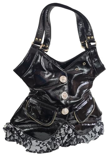 Einkaufszauber Designer Handtasche Korsett Kleid in Lack