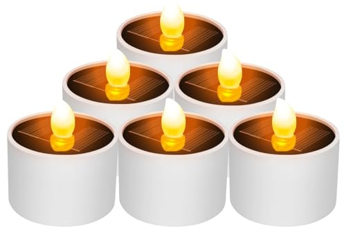 Solarlampen für Außen,Laternen für Draußen Wasserdicht Metall Hängend Solarlampen für Garten Deko Draußen mit LED Glühbirne,Solarlaterne für Außen Terrasse Innenhof Balkon Deko Weihnachtsdeko (6PCS)