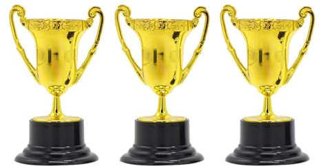 SWAYVES 3X Mini Trofei, Mini Coppe Premio, Coppa Trofeo per Tornei Sportivi/D