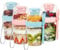 Vtopmart Müslibecher to go mit Deckel und Löffeln, Joghurtbecher to go Müslibecher Kinder BPA-FREI, Perfekt zum Mitnehmen in die Schule, ins Büro, auf Reisen, 560+240ml, 4 Stück