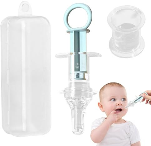 jeringas medicinales para niños, jeringa para bebés para medicinas - Jeringa con gotero para medicamentos - Gotero para chupete con jeringa para medicamentos para bebés, dispensadores de chupetes para