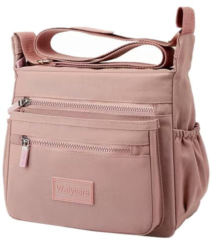 Wafybsre Borse per donna Borse multitasche per donna Borsa a tracolla con tracolla (Incarnadina Rosa)