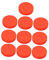 Kisangel Verstellbare Härte PVC Eishockey Pucks Matte Hockeybälle Sportartikel Für Rollersport Und Straßenhockey Orange
