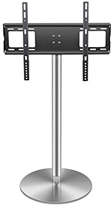 Soporte universal para TV con base redonda de acero inoxidable para televisores de 37 a 75 pulgadas, soporte giratorio de altura ajustable
