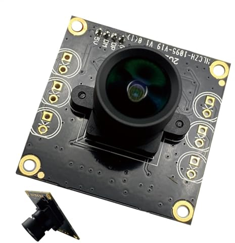 Kameramodul USB, HD-Nachtsicht-Webcam, 3,8 x 3,8 x 1,8 cm, 95°-Weitwinkelobjektiv, Plug & Play-Sicherheitskamera für PC, Projekte, Laptops, kompatible Geräte