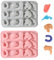2pcs Cowboy Chocolate Molds, Silicone Western Party Baking Molds with Cowboy Hat Cowgirl Boot Horse Saddle Gun Shape Western Themed Party Decorating Tool for Candy Resin Art Crafts Cupcake Topper