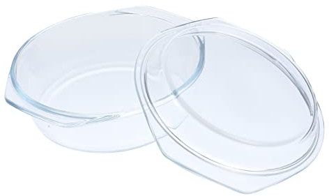 TOPPERFUN Cocotte En Verre Avec Couvercle 0,65 l En Verre Résistant à La Chaleur Compatible Micro-ondes Et Lave-vaisselle Usage Domestique Cuisson Lente