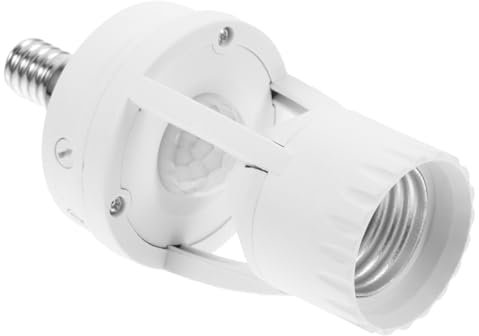 KITANDOVE 1 pièce Douille avec Détecteur de Mouvement Adaptateur Pratique pour Ampoules LED Installation Facile Couloirs et Escaliers