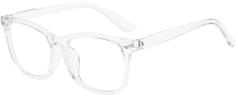 AXNKDH Blue Light Blocking Glasses for Women Men, Computer Gaming Eyewear Filter Transparent Frame Clear Lens Anti Eyestrain UV Lightweight