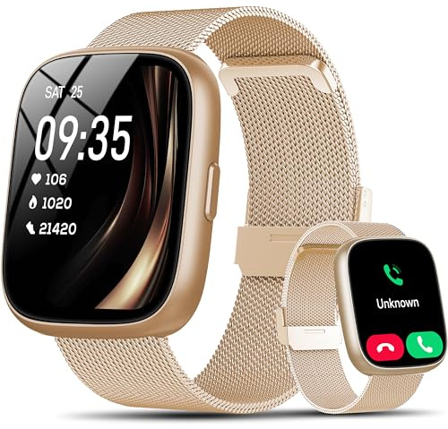 Smart Watch for Women with Alexa Built-in, 1.83 HD Fitness Watch with Answer/Make Calls, Smartwatch with Heart Rate/Sleep Monitor, 110+ Sports Modes, IP68 Waterproof Activity Tracker for Android iOS