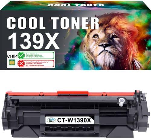 139X Schwarz Kompatibel für HP LaserJet Pro MFP 3002dw 3102fdw Toner 1-Pack