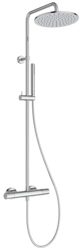 Ideal Standard Ceratherm T25 Duschsystem, Wassersparende Brause mit Verbrühschutz und Thermostatfunktion – Chrom (315x505.5x1117 mm)