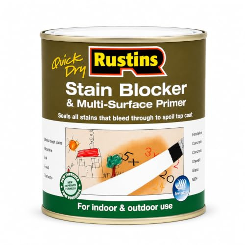 Stain Block Multi Purpose Primer 250ml | Covers up to 3.25m² per Coat | Primer & Sealer for Stains, Water Marks, Nicotine, Smoke & Interior Surfaces