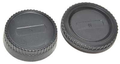 Objektiv-Rückdeckel und Kamera-Gehäusedeckel für Nikon Kameras