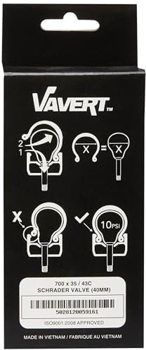 Vavert Schrader Inner Tube Box schwarz ,700 x 35-45c (40mm)