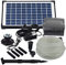 Agora-Tec® at-Solar Bachlaufpumpen - Set 10W-BLH mit Akku und 6- Fach LED Ring inklusive 9 Meter Bachlaufschlauch und LED Halterung, Hmax.: 600l/h Förderhöhe: 2,45 m bei Verwendung eines Schlauches