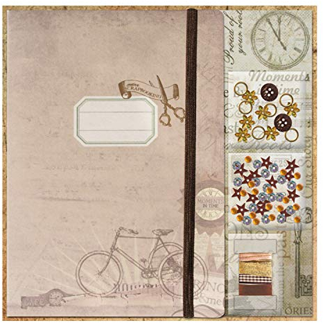 Ursus 40830099 - Erinnerungsalbum Leporello, Vintage Optik, Set mit Album und vielen Accessoires, zur individuellen Gestaltung eines Erinnerungsalbums, ideal zum Verschenken