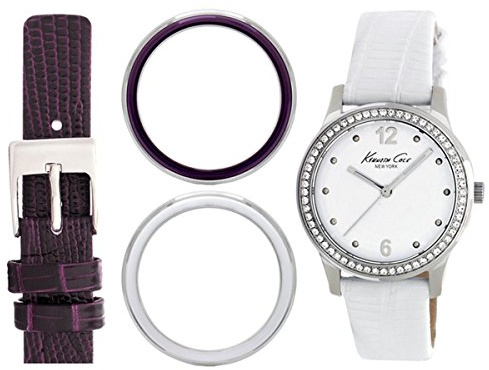 Kenneth Cole New York Damen-Armbanduhr Analog Quarz Leder KC6058